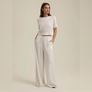 Favorite Daughter Cream Cropped T